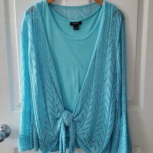 Women's two piece tank top with cover-up